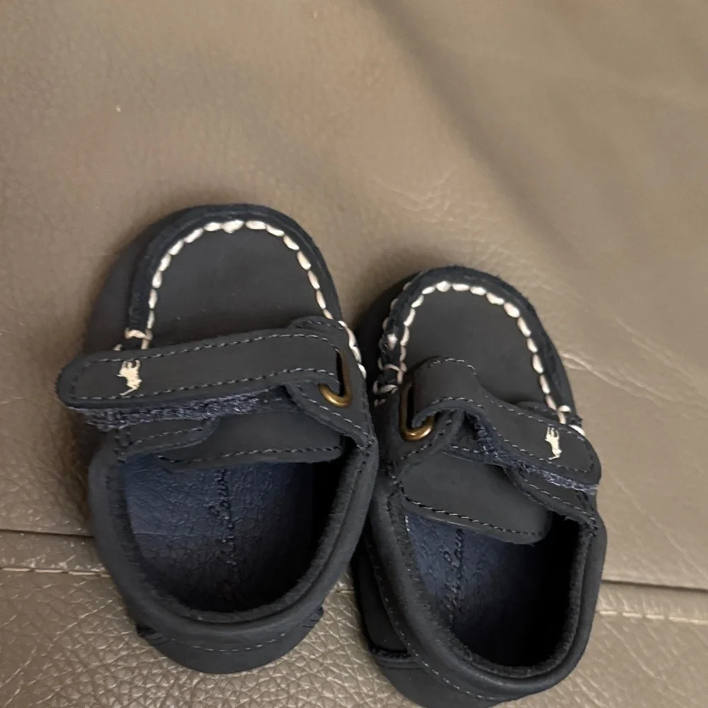 Ralph Lauren Navy Kids Moccasins